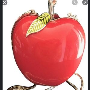 kate spade far from the tree red resin apple purse. Extremely Rare ! NWT.